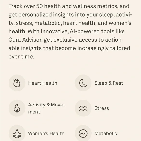 Oura Ring gen 4- Silver size 7 - Picture 7 of 7